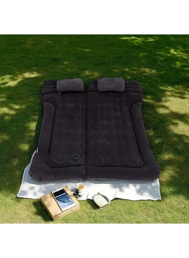 Wave Pattern Gray Inflatable Double Camping Mattress for RV SUV Outdoor Travel - Image 5