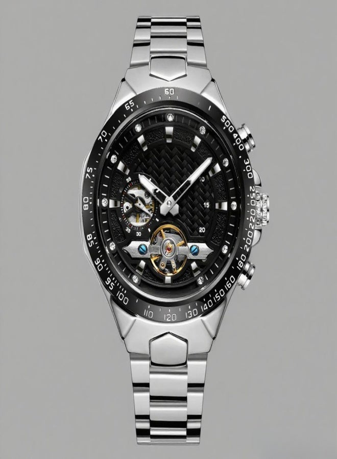 FORSINING Men's Automatic Mechanical Watch Luminous Display Business Casual Wristwatch for Men - Image 5