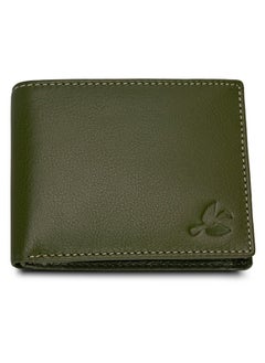 HORNBULL HORNBULL Maddison Mens Olive Green Leather Wallet for Men | Stylist Mens Wallet with RFID Blocking | Genuine Leather Wallets Gift for Mens  - Image 1