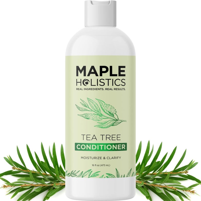 Tea Tree Conditioner for Dry Hair - Tea Tree Oil Conditioner for Oily Hair and Sulfate Free Conditioner for Dry Hair - Cleansing Conditioner and Tea Tree Dry Scalp Care with Tea Tree Oil for Hair