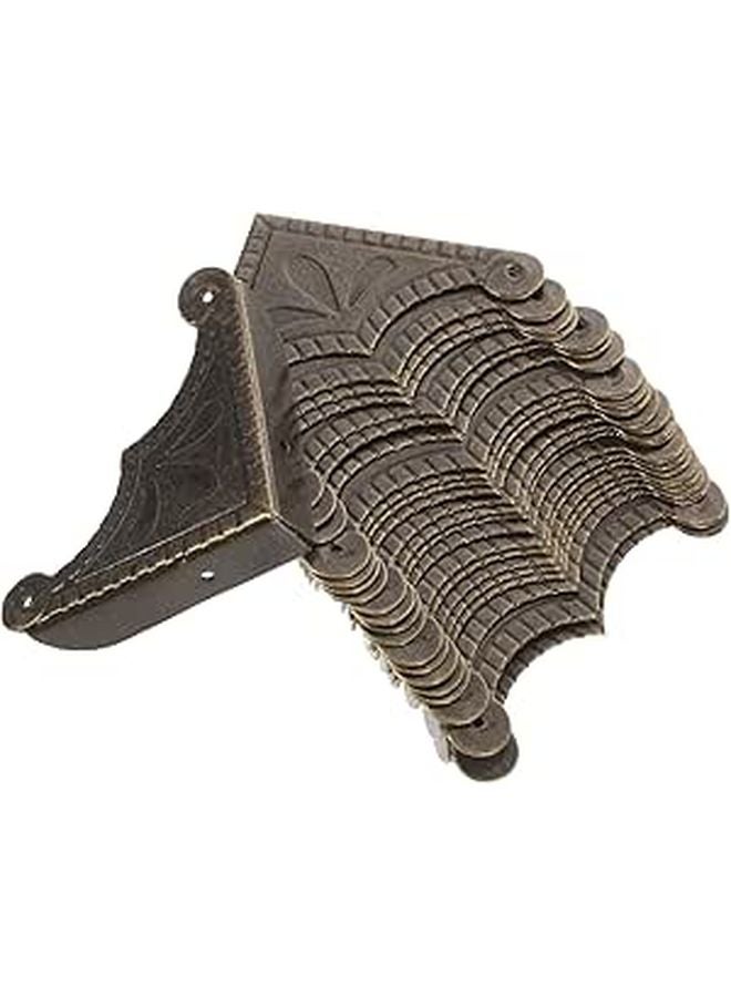 Medium Size Iron Furniture Corner Protectors 30pcs For Wooden Boxes Cabinets Desk Edge Guards - Image 1