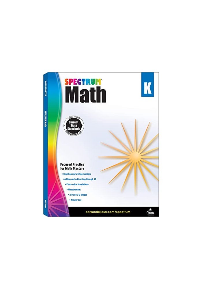 Spectrum Math Workbook, Grade K: Volume 1