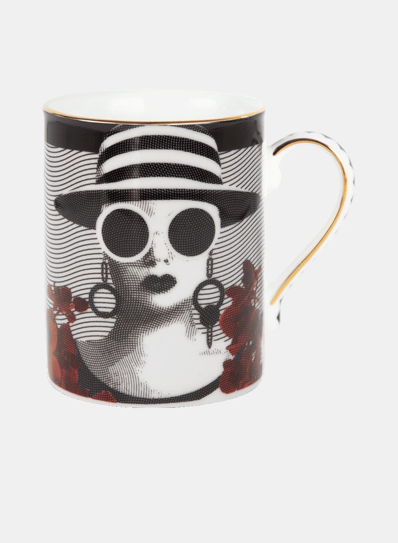 MUG MRS. WHITE - PORCELAIN DIAM. 8,5 cm H 10 cm