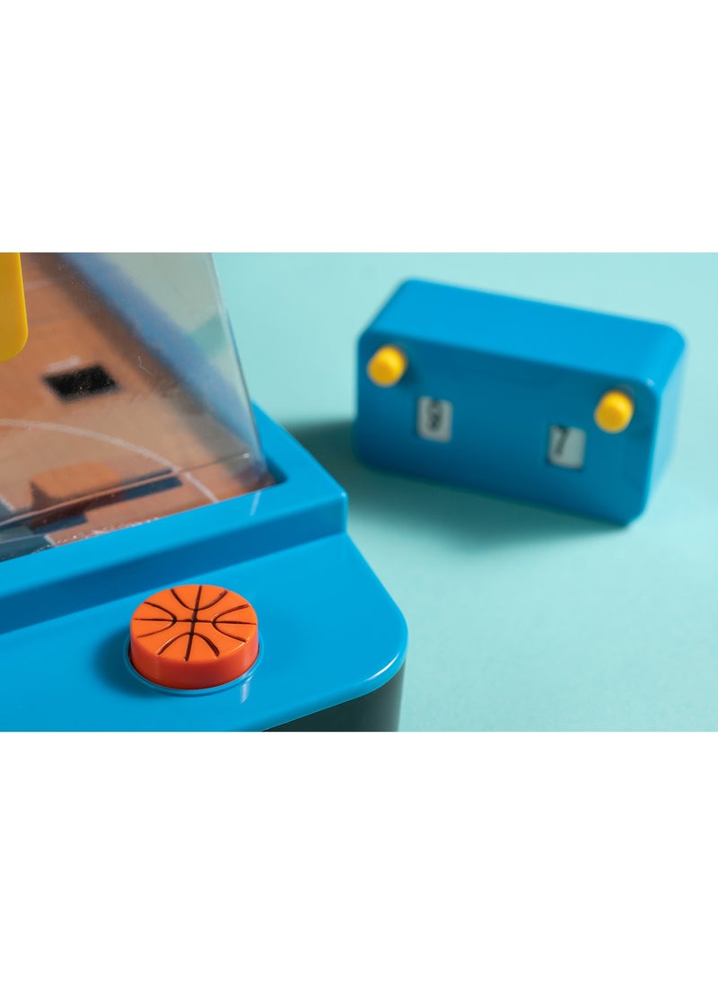 MegaDeal - Basketball Table Interactive Game, Mini Tabletop Basketball Game with 1 Balls & Counters Desktop Sports Board Game for Adults Kids Family Game - Image 1