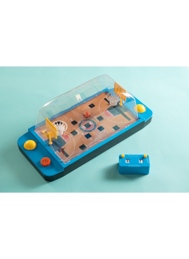 MegaDeal - Basketball Table Interactive Game, Mini Tabletop Basketball Game with 1 Balls & Counters Desktop Sports Board Game for Adults Kids Family Game - Image 1