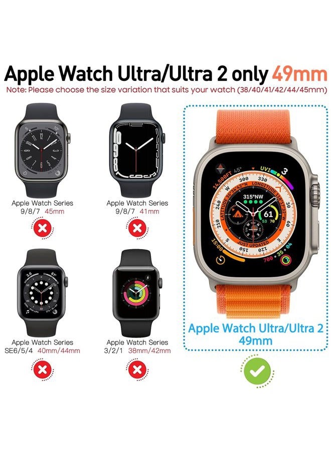 Diruite Suoman 2-Pack for Apple Watch Ultra/Ultra 2 49mm PC All-Around Screen Protector Case, Tempered Glass Screen Protector Case Ultra-Thin for iWatch Ultra/iWatch Ultra 2 49mm Protection Cover - Clear - Image 2