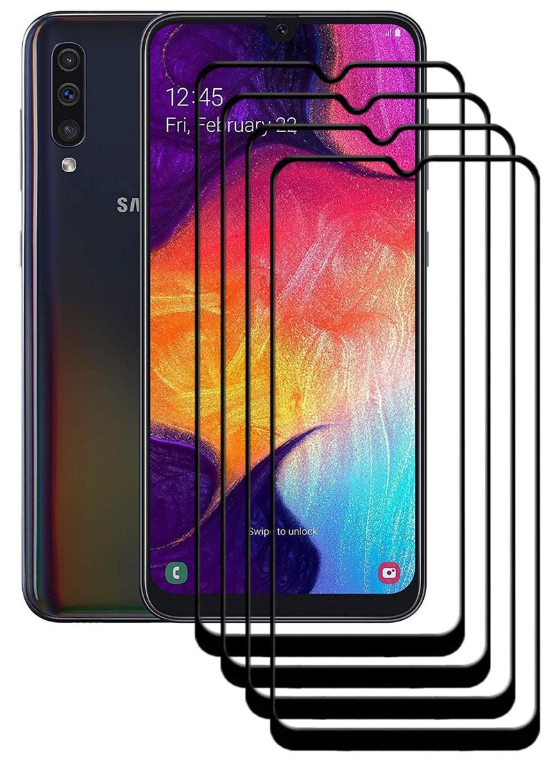 ACLIX 4 Pieces Antistatic ESD Dustproof Premium Quality High Definition Tempered Glass Screen Protector Designed For Samsung Galaxy A50 - Image 1