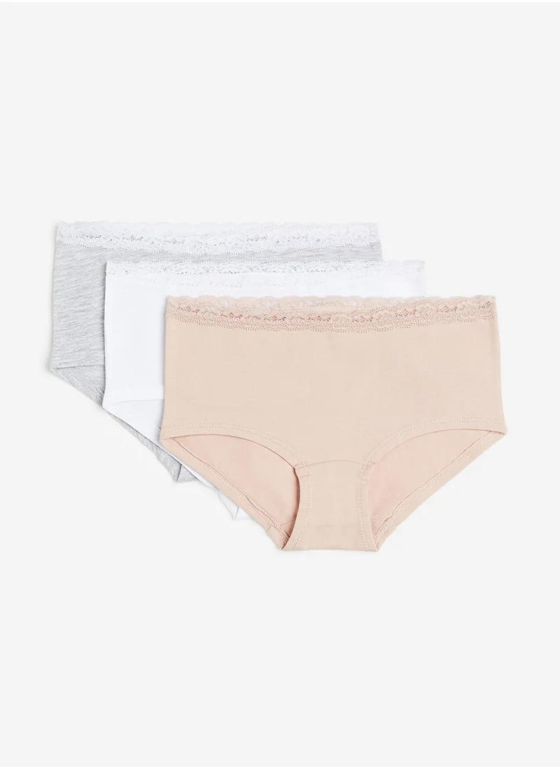 H&M Kids 3 Pack Essential Hipster Knickers