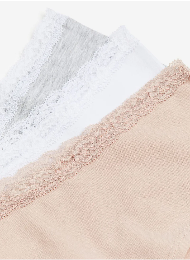 H&M Kids 3 Pack Essential Hipster Knickers