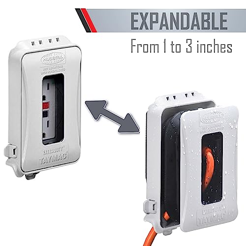 TAYMAC ML500W Single-Gang Mount 16-in-1 Flat Nonmetallic Weatherproof Vertical/Horizontal, 1-Pack, White - Image 5