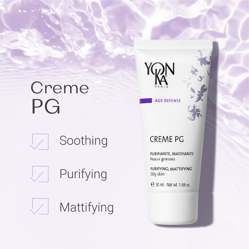Yonka Yon-Ka Creme PG | Mattifying Protective Cream for Oily Skin | Anti-Aging Balancing Treatment for Shine and Redness | Paraben-Free | 1.68 oz - Image 2