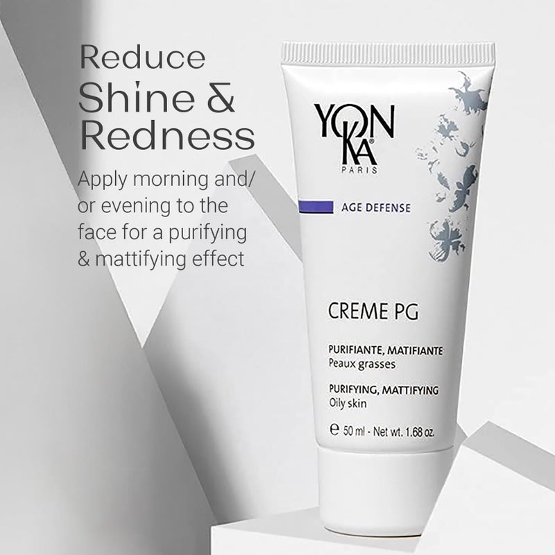 Yonka Yon-Ka Creme PG | Mattifying Protective Cream for Oily Skin | Anti-Aging Balancing Treatment for Shine and Redness | Paraben-Free | 1.68 oz - Image 5