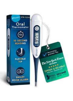 iProven Oral Thermometer, Measures in 10 seconds Digital Medical Thermometer for adults, kids  - Image 1