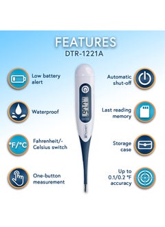 iProven Oral Thermometer, Measures in 10 seconds Digital Medical Thermometer for adults, kids  - Image 4