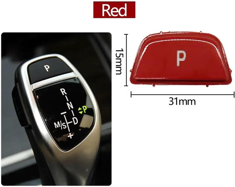 Parking Brake Car Gear Lever Auto Parking Button Letter P Button for BMW F20 F22 F30 F34 F36 F32 F33 F10 F06 F12 F13 F25 F26 F02 F07 F15 F16 Hand Brake Actuator(Silver) - Image 2