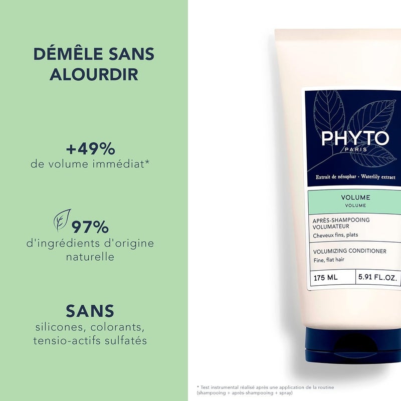 PHYTO PARIS Volume Conditioner 175ml - Volumizing Conditioner for Fine and Flat Hair - Image 2