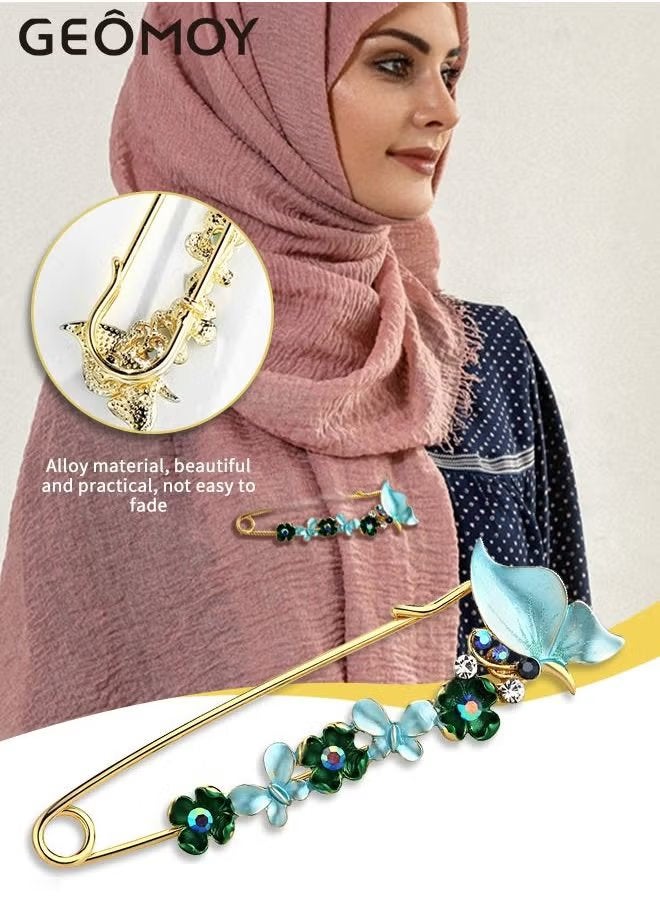 جيموي ثلاث قطع من بروش الأزياء النسائية ملاقط مستخدمة للشال واللفاع والسترة زينات اصطناعية للنساء - Image 4