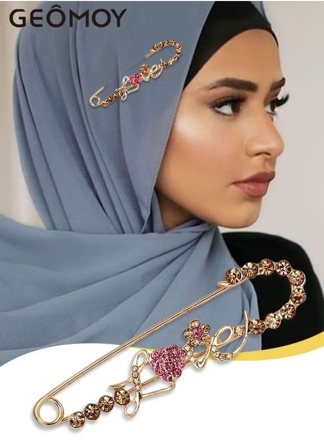 جيموي ثلاث قطع من بروش الأزياء النسائية ملاقط مستخدمة للشال واللفاع والسترة زينات اصطناعية للنساء - Image 3