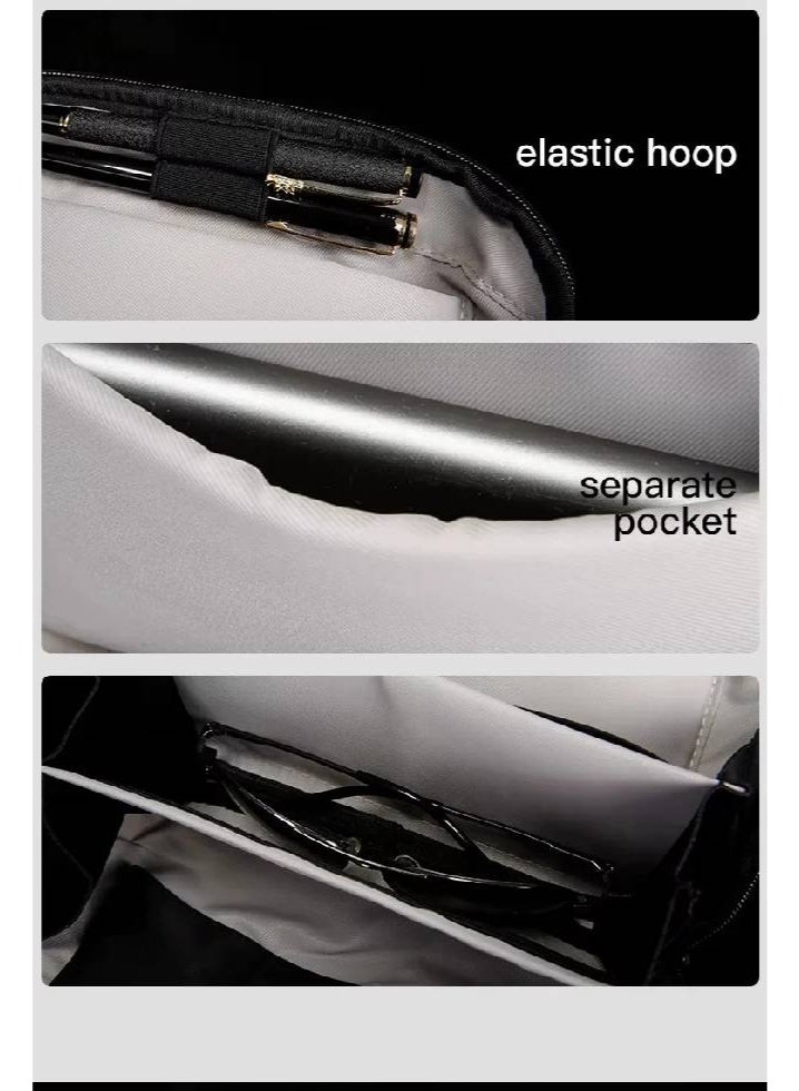 BANGE 6800 Black Travel Waterproof Organizer case Accessories Pouch Bag - Image 5
