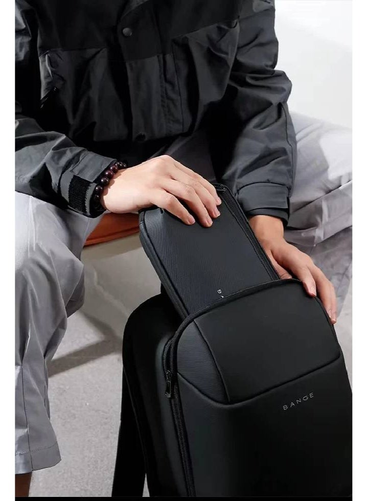 BANGE 6800 Black Travel Waterproof Organizer case Accessories Pouch Bag - Image 4