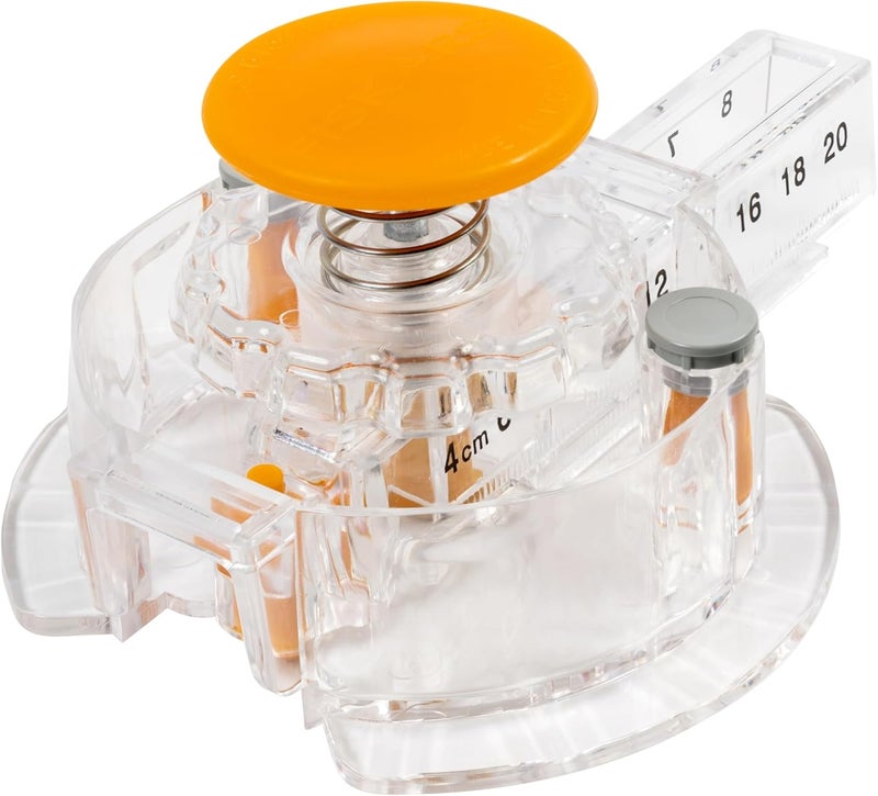 Fiskars Circle Cutter with 3 Replacement Blades - 1" to 8 Cut Length - Arts and Crafts Paper Cutter - Clear/Orange - Image 1