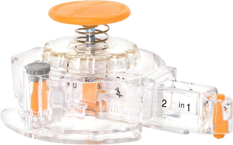 Fiskars Circle Cutter with 3 Replacement Blades - 1" to 8 Cut Length - Arts and Crafts Paper Cutter - Clear/Orange - Image 2