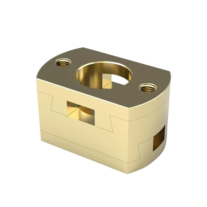 Brass Flexible Z Axis Oldham Coupling 18mm Thread for Creality Ender 3 Hot Bed Square 2pcs - Image 3