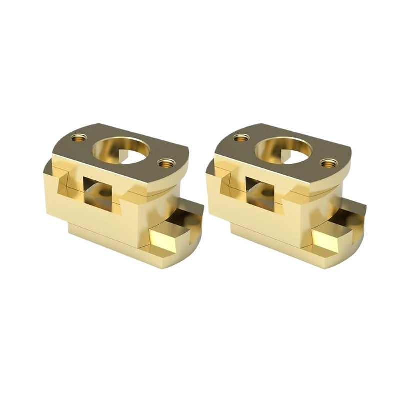 Brass Flexible Z Axis Oldham Coupling 18mm Thread for Creality Ender 3 Hot Bed Square 2pcs - Image 2