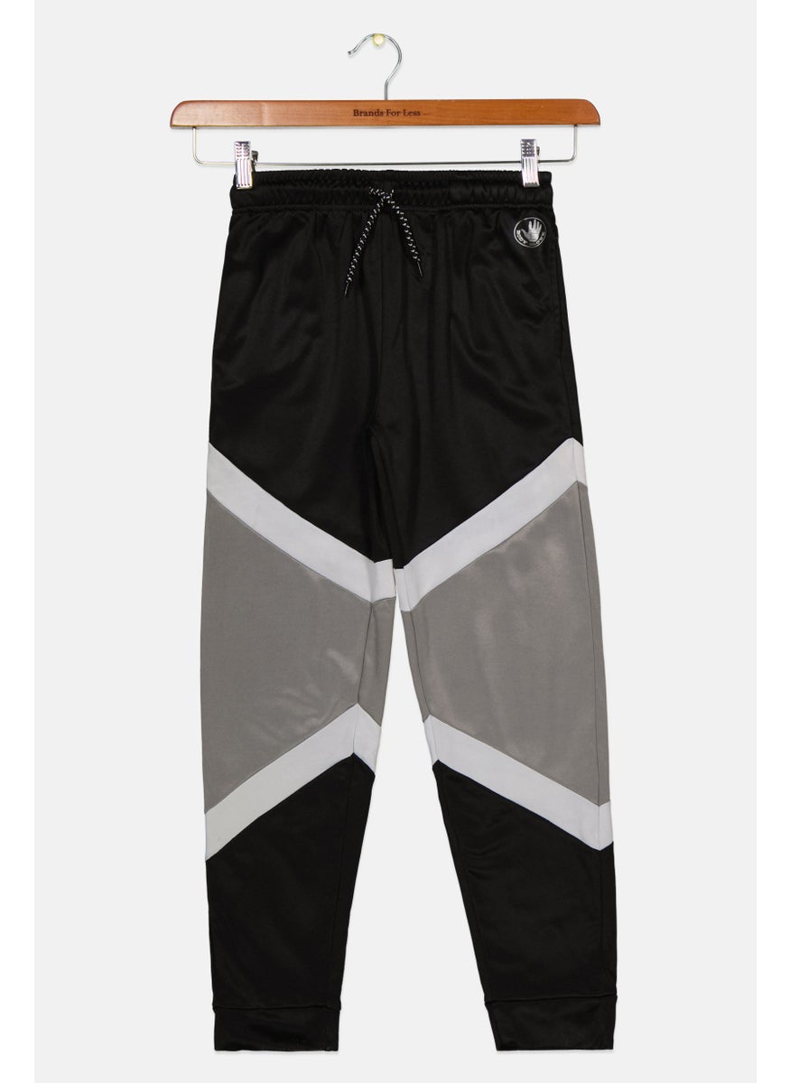 Body Glove Kids Boy Plain Jogger Pant, Black Combo  - Image 1