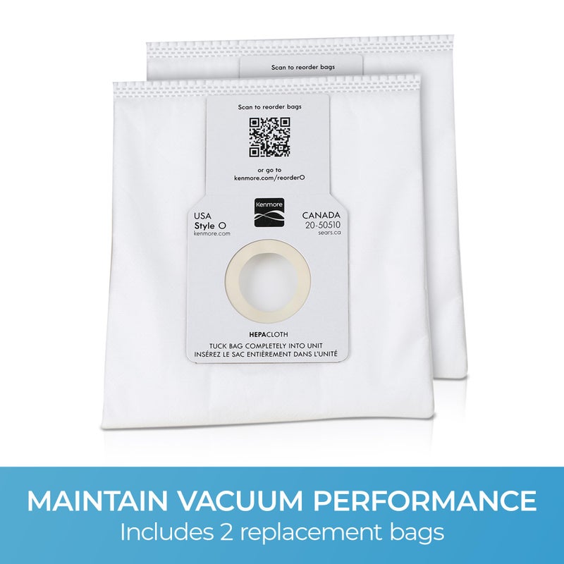 Kenmore 53294 Style O HEPA Cloth Vacuum Bags for Kenmore Upright Vacuum Cleaners 6 Pack - Image 3