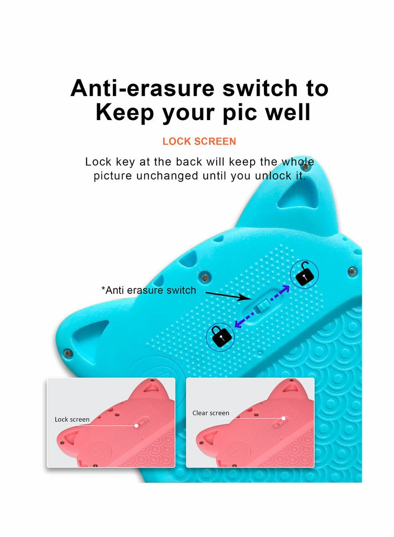 Beauenty Cute Cat LCD Writing Tablet for Kids, Colorful Doodle Board Gift, Reusable Erasable Graffiti Handwriting Tablet for Boys and Girls Ages 3 to 12 Years. - Image 2