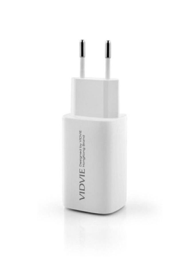 Vidvie PLE248i Main Charger 1XUSB + 1XType C + Type C/Lightning Cable 20W White - Image 5