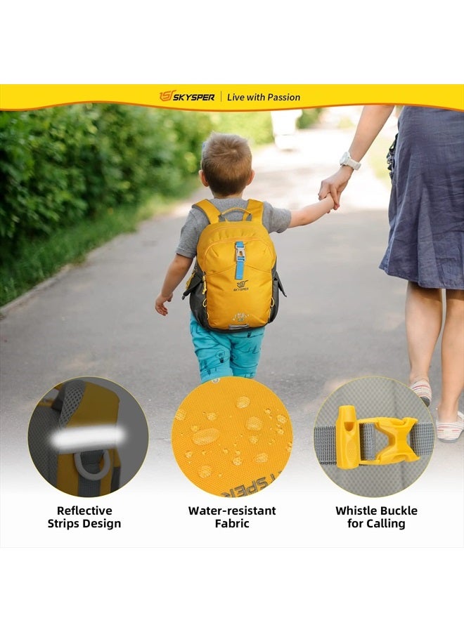 SKYSPER Small Kids Backpack 10L Toddler Hiking Backpack Travel Daypack for Preschool and Kindergarten(Yellow)  - Image 5