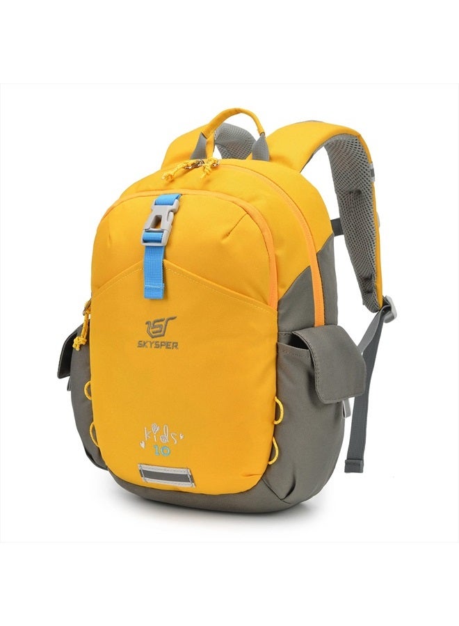 SKYSPER Small Kids Backpack 10L Toddler Hiking Backpack Travel Daypack for Preschool and Kindergarten(Yellow)  - Image 1