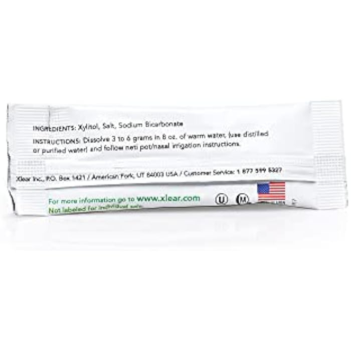 Xlear Natural Sinus Rinse Saline Packets with Xylitol, 50 Count (Pack of 2) | Sinus Care Refill Solution for Dry Nose, Fast Pressure and Congestion Relief, Works with Most Nasal Irrigation Systems - Image 5