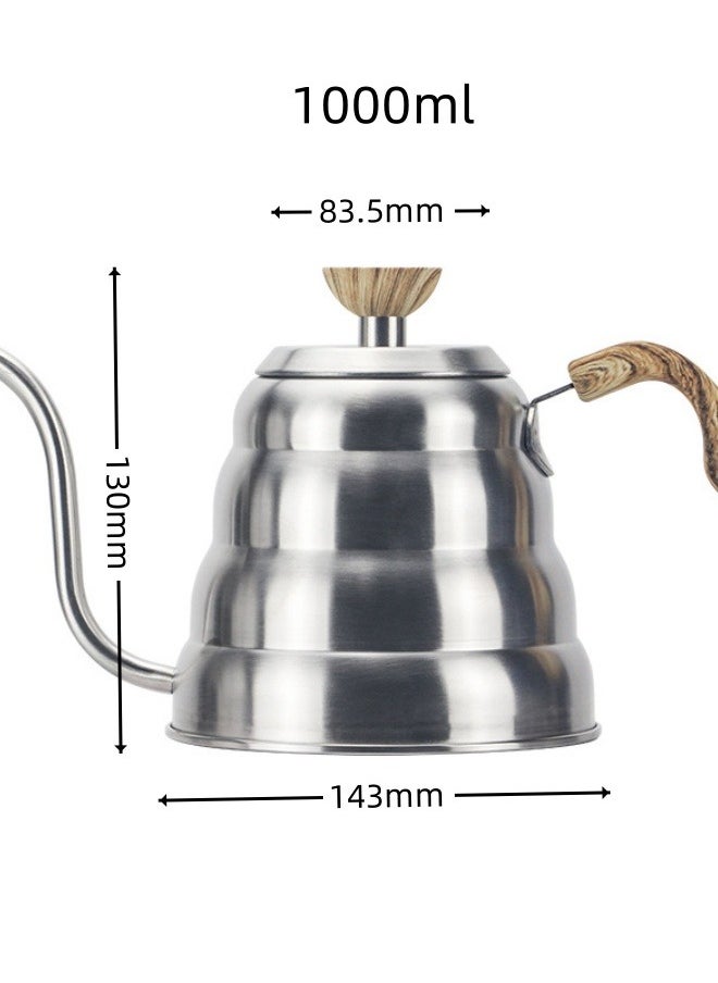 Drip V60 Pour Over Coffee Pot Gooseneck Spout Stove Top Stainless Steel Hand Pourer 1000ml - pzsku/Z02B3304E41BD03807189Z/45/_/1710831483/555cfd0c-67e8-4ce7-90eb-4b75d9c3840e