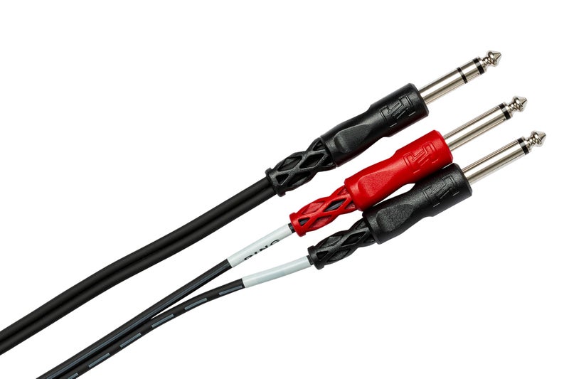 Hosa STP-204 Insert Cable, 1/4 Inch TRS to Dual 1/4 Inch TS, 13 Feet - Image 2