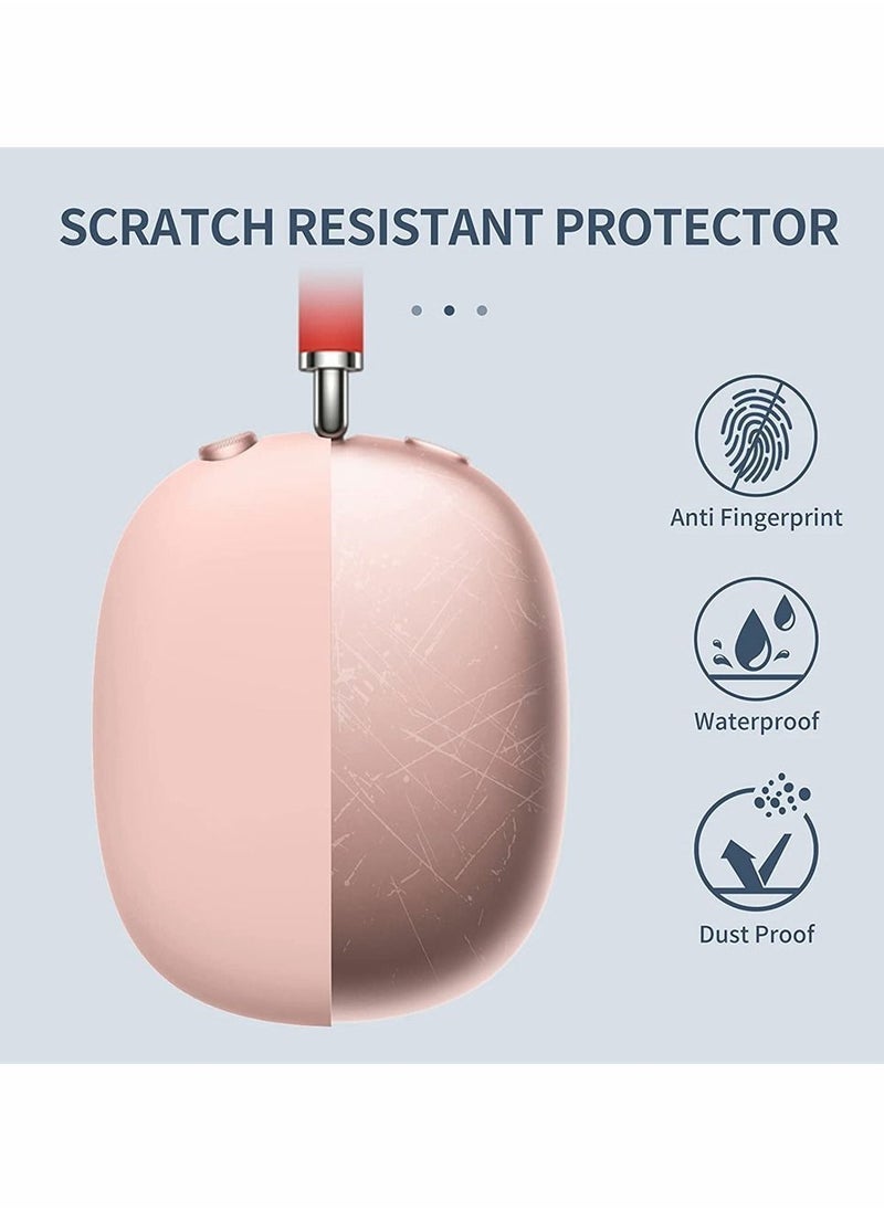 Y&D - Silicone Case Cover for AirPods Max Headphones, Anti-Scratch Ear Cups and Headband Max, Accessories Skin Protector Headset Protective (Pink) - Image 1