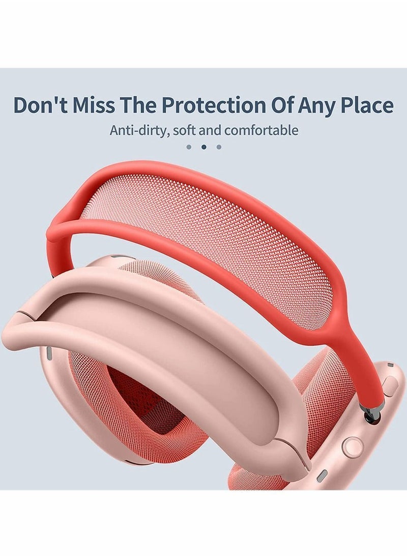 Y&D - Silicone Case Cover for AirPods Max Headphones, Anti-Scratch Ear Cups and Headband Max, Accessories Skin Protector Headset Protective (Pink) - Image 1