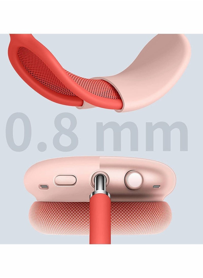 Y&D - Silicone Case Cover for AirPods Max Headphones, Anti-Scratch Ear Cups and Headband Max, Accessories Skin Protector Headset Protective (Pink) - Image 1