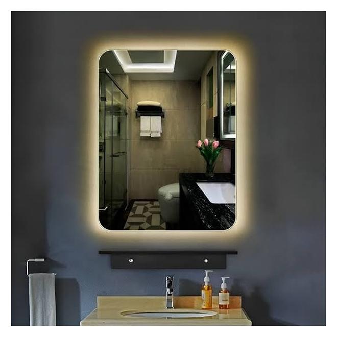 (RE)FRESH Rectangular illuminated bathroom mirrors, size 50*60
