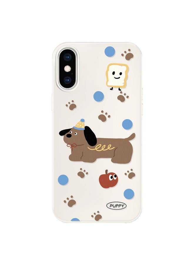 اس-توب جراب لهاتف iPhone X / XS جراب هاتف هجين من مادة TPU بملمس الجلد - Image 1