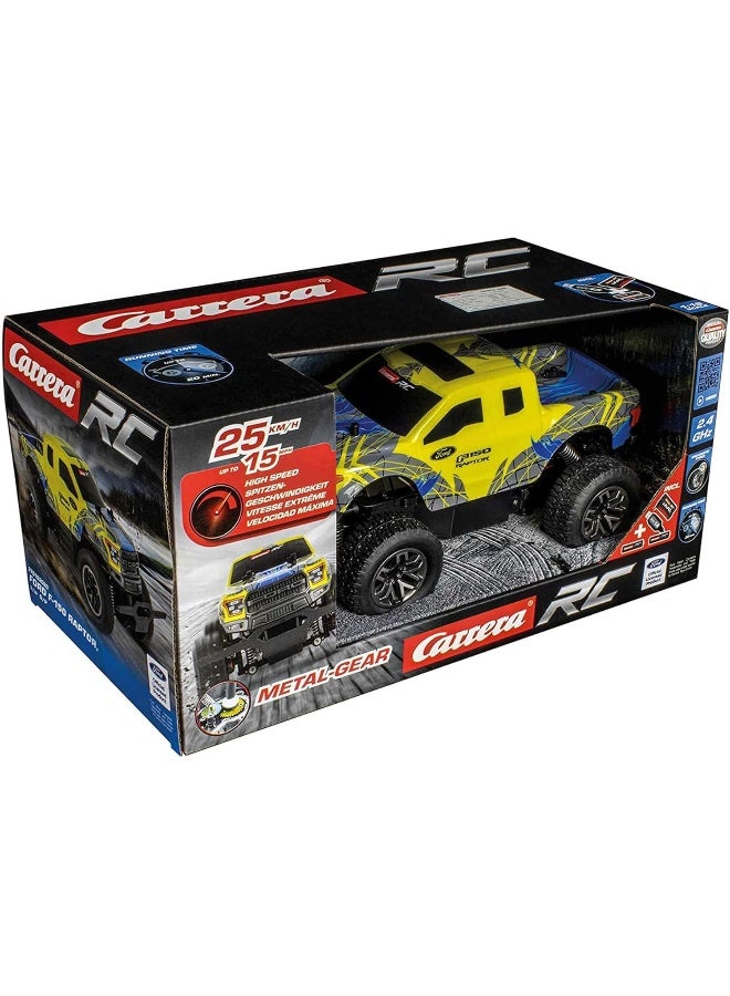 Carrera RC Ford F-150 Raptor I Officially Licensed 2.4GHz Remote Control Truck I For Children & Adults I Full Metal Gear I Front Headlights & Rear Brake Lights I Up to 25 km/h - Image 2