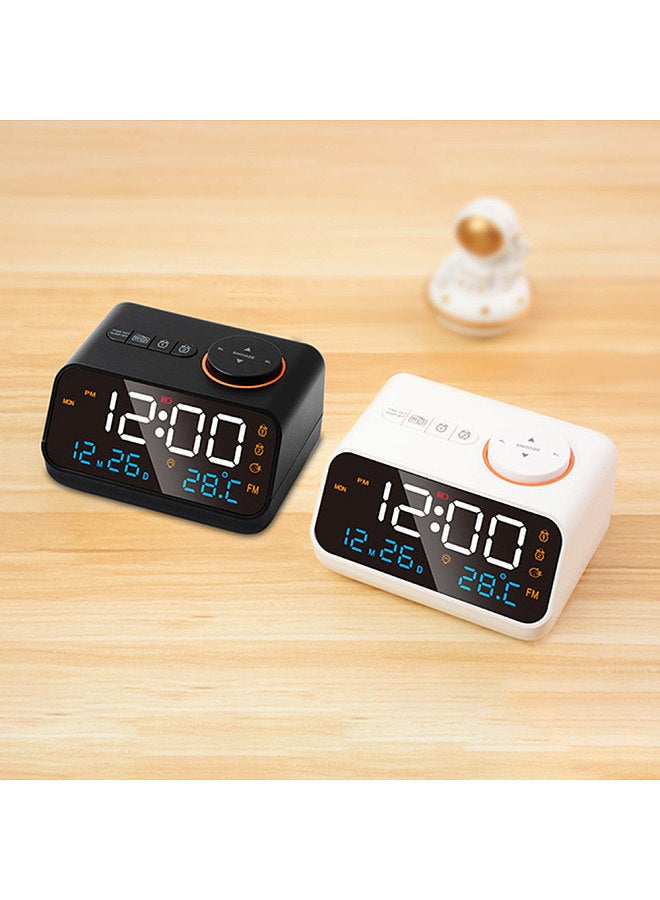 Digital Alarm Clock with Large LED Display 0-100% Dimmer FM Radio Sleep Timer Sound Machine Dual Alarm Snooze Thermometer for Adults Seniors and Kids  - Image 2