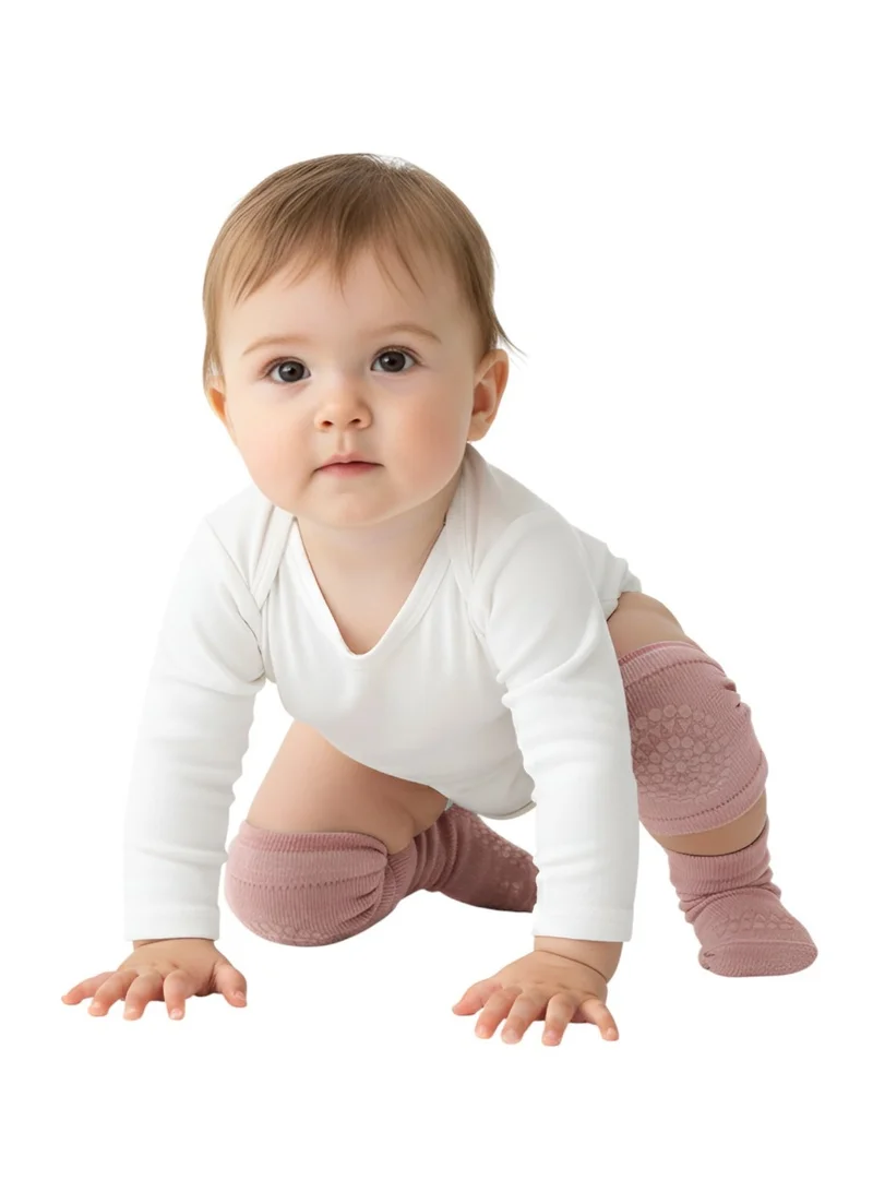 بامبيميسي وسادات ركبة للأطفال قطعتين وردي