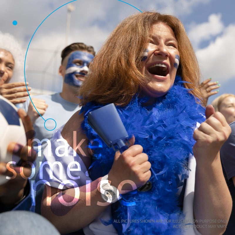 Deke Home - 2 Pack 7 Inch Steel Cowbells with Handle, Loud Noise Makers for Football, Sports, Parties, Competitions, School Spirit & Safety, Large Hand Bell for Cheering & Percussion Instrument - Image 4
