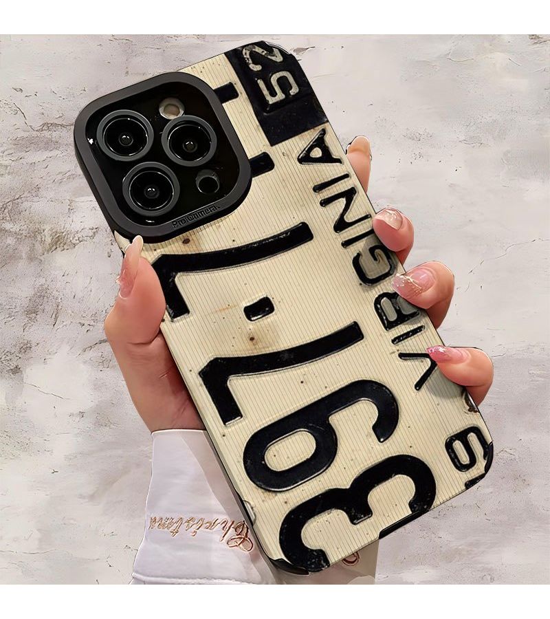 حافظة هاتف سوداء من الجلد الصناعي لـ iPhone 14، مقاومة للصدمات ومضادة للانزلاق، بتصميم فرجينيا الإبداعي - Image 3