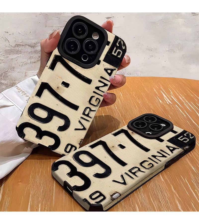 حافظة هاتف سوداء من الجلد الصناعي لـ iPhone 14، مقاومة للصدمات ومضادة للانزلاق، بتصميم فرجينيا الإبداعي - Image 2
