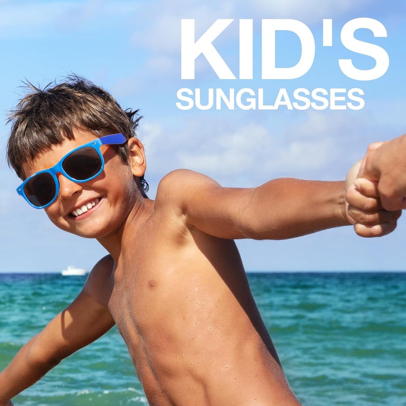 RIVBOS Kids Sunglasses Polarized UV Protection Flexible Rubber Glasses Shades with Strap for Boys Girls RBK004 - Image 2