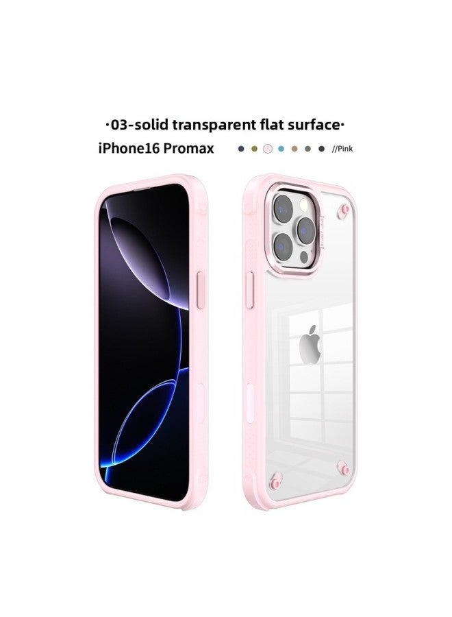 For Apple Phone Case Solid Color Simple Four-corner Anti-fall Transparent Multiple Models Available